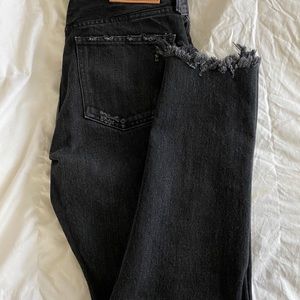 Moussy Vintage Black-Wash Skinny Jeans